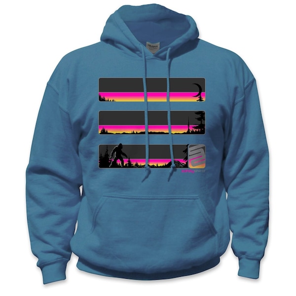 Stealth Sasquatch Reflective High Visibility Hoodie, Heather Navy, 2XL
